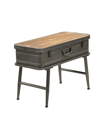 4D Concepts Urban Loft Metal Two Trunk Tables, Rustic Natural Pine