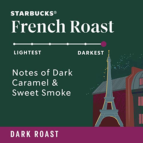 Starbucks Dark Roast K-Cup Coffee Pods — French Roast for Keurig Brewers — 1 box (32 pods)