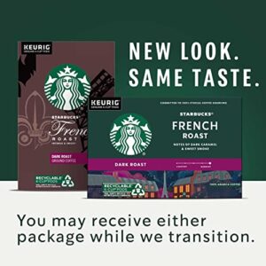 Starbucks Dark Roast K-Cup Coffee Pods — French Roast for Keurig Brewers — 1 box (32 pods)