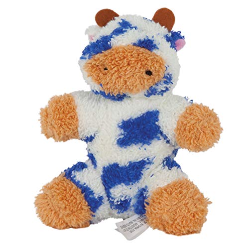 Petmate Softies Cow Toy for Dog, Medium