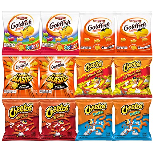 Cheese Crackers and Cheese Snacks Variety Pack Assortment Sampler Bulk Care Package (36 Count)