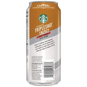 Starbucks Tripleshot Energy Extra Strength Espresso Coffee Beverage, Caramel, 225mg Caffeine, 15oz cans (12 Pack)