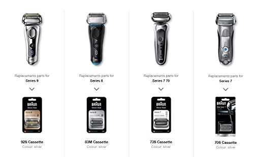 Braun Series 5 and 6 New Generation Electric Shaver Replacement Head - 53B - Compatible with Razors 5020s, 5018s, 5050cs, 6020s, 6075cc, 6072cc