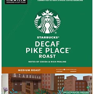 Starbucks Decaf Pike Place Roast, K-Cup for Keurig Brewers, 24 Count