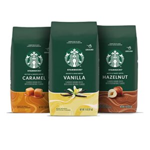 starbucks flavored ground coffee—variety pack—naturally flavored—3 bags (11 oz each)