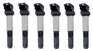ena set of 6 ignition coil pack compatible with bmw m3 x3 x5 z3 z4 325i 325ci 325xi 330i 330ci 330xi 525i 530i 650i 745li 750i 760i 2.5l l6 3.0l l6 4.8l v8 6.0l v12 replacement for c1404 uf515