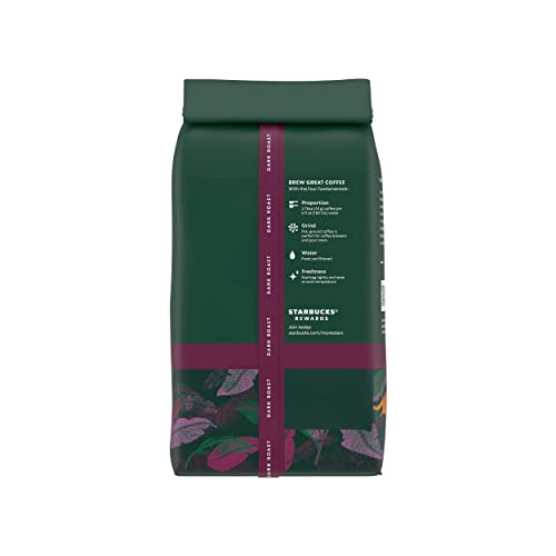 Starbucks Ground Coffee—Dark Roast Coffee—Sumatra—100% Arabica—6 bags (12 oz each)