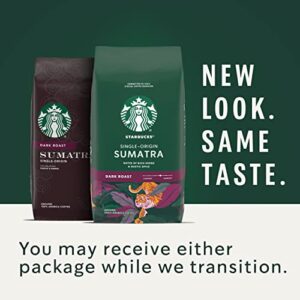 Starbucks Ground Coffee—Dark Roast Coffee—Sumatra—100% Arabica—6 bags (12 oz each)