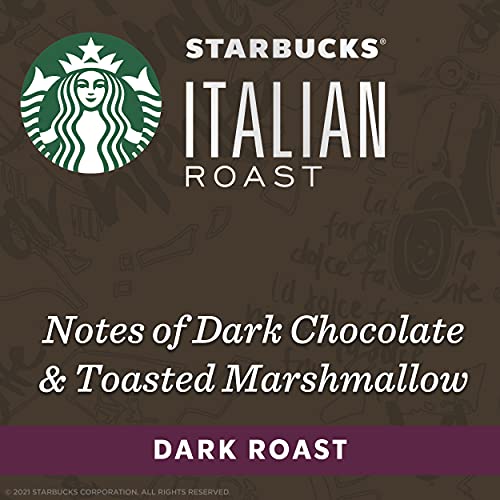 Starbucks by Nespresso Dark Roast Italian Roast Coffee (50-count single serve capsules, compatible with Nespresso Original Line System)