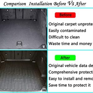 X5 Cargo Liners Rear Cargo Trunk Tray Floor Mats Compatible with 2023 2022 2021 2020 2019 BMW X5 Models,All Weather Protector Custom-Fit 3D Waterproof Durable Odorless Flexible TPO Accessories