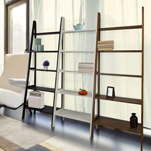 Casual Home 5-Shelf Ladder Bookcase,72-Inch , Espresso