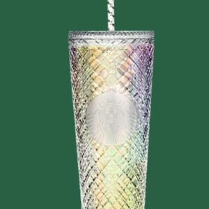 Starbucks 2022 Holiday Jewel Venti 24oz Tumbler with Straw (White)