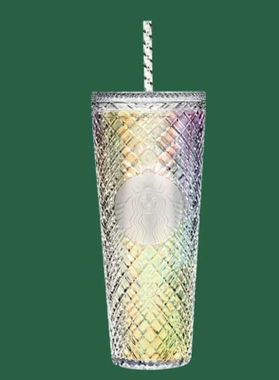 Starbucks 2022 Holiday Jewel Venti 24oz Tumbler with Straw (White)