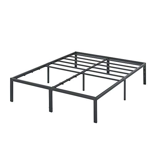 PrimaSleep 18 Inch Heavy Duty Steel Slat NON-SLIP Bed Frame, Metal, California King