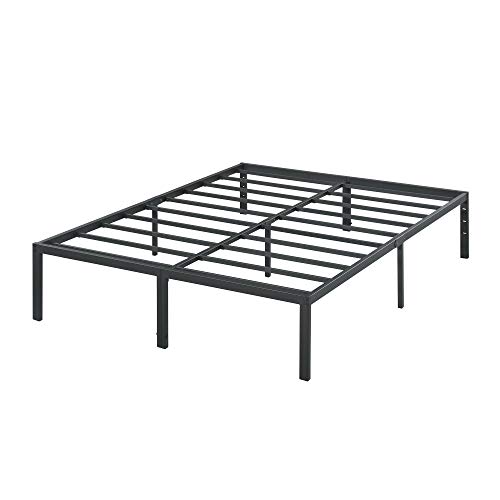 PrimaSleep 18 Inch Heavy Duty Steel Slat NON-SLIP Bed Frame, Metal, California King