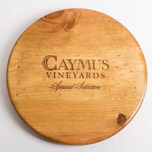 Caymus Crate Lazy Susan by Alpine Wine Design, Golden Oak Finish