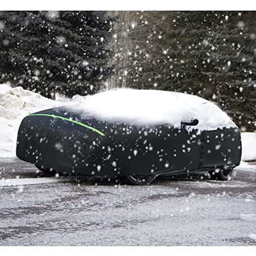 Car Cover Waterproof for 2003-2008 BMW Z4, Snowproof Outdoor Car Covers with Zipper Windproof Heavy Duty All Weather (Black)