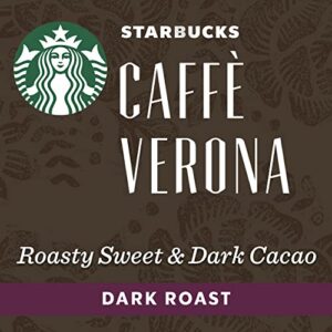 Starbucks by Nespresso Dark Roast Caffè Verona Coffee (50-count single serve capsules, compatible with Nespresso Original Line System)