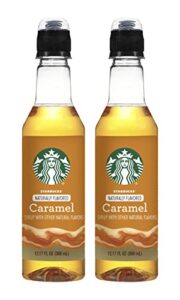 starbucks naturally flavored caramel coffee syrup, 12.17 fl oz. (pack of 2)