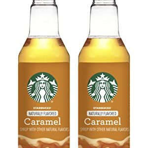 Starbucks Naturally Flavored Caramel Coffee Syrup, 12.17 fl oz. (Pack of 2)