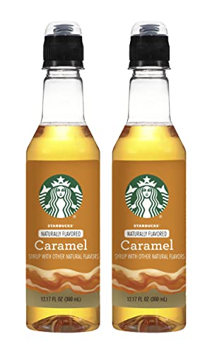 Starbucks Naturally Flavored Caramel Coffee Syrup, 12.17 fl oz. (Pack of 2)