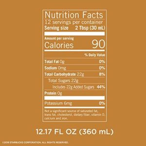 Starbucks Naturally Flavored Caramel Coffee Syrup, 12.17 fl oz. (Pack of 2)