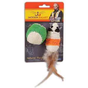 Petmate Jackson Galaxy Rope Mouse with Ball, Model Number: 31134