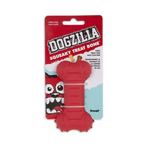 Petmate Dogzilla Squeaky Bone Chew Toy, Medium