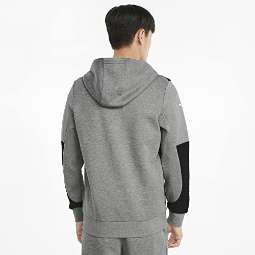 PUMA Men's Standard BMW MMS Full-Zip Hoodie, Medium Gray Heather