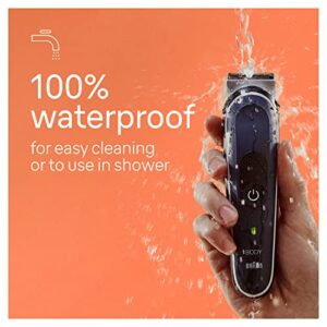 Braun Body Groomer Series 5 5360, Body Groomer for Men, for Chest, Armpits, Groin, SkinSecure Technology for Gentle Use and Clean Shave Attachment, Waterproof, Cordless with 100-min Run Time