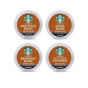 starbucks k-cup coffee pods—medium roast coffee—variety pack—100% arabica—1 box (96 pods)