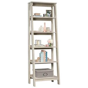 Sauder Trestle 5-Shelf Bookcase, Chalked Chestnut finish