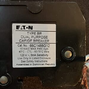 Eaton Cutler-Hammer BR Combination AFCI with Ground Fault Protection