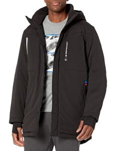 puma men’s standard bmw mms padded jacket, black, large