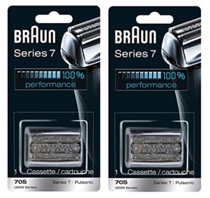 braun series 7 pulsonic 70s (9000 series) cassette replacement, pack of 2