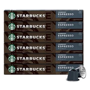 starbuck starbucks by nespresso espresso roast capsules, 60 count