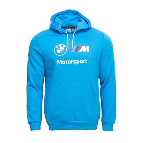 PUMA Men's Standard BMW M Motorsport Essentials Fleece Hoodie, Ocean Dive, X-Large