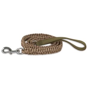 petmate aspen pet paracord dog leash, 3/4′ by 5, camo