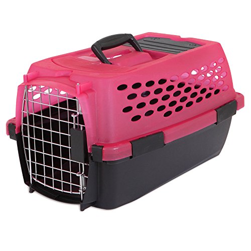 Petmate Vari Kennel Translucent Cover, Jelly Pink/Black, 24"/10-20 lb