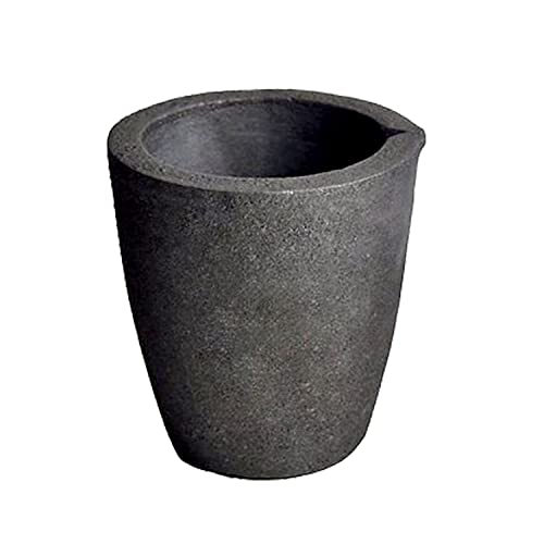 #3 6KG MegaCast™, Foundry Clay Graphite Crucibles Black Cup Furnace Torch Melting Casting Refining Gold Silver Copper Brass Aluminum