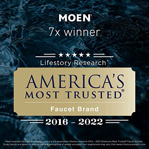 Moen Gibson Matte Black Pressure Balancing Eco-Performance Modern Tub and Shower Trim, Featuring Single Function Shower Head, Shower Handle, and Tub Spout (Posi-Temp Valve Required), T2903EPBL