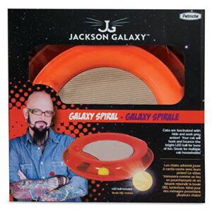 Petmate Jackson Galaxy Spiral Ball, Orange