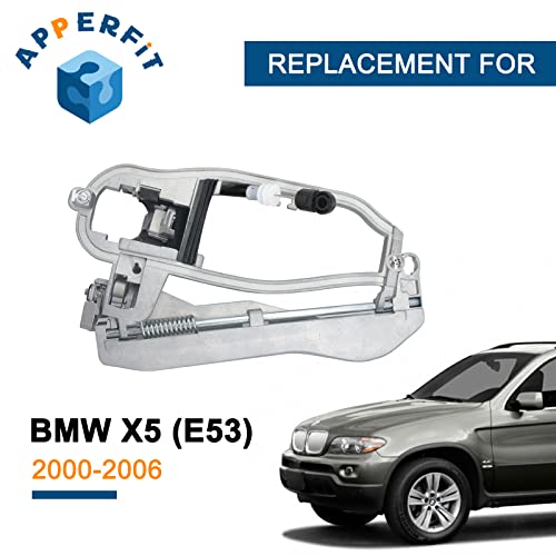 APPERFiT Door Handle Carrier (Front Door Left Driver Side) Compatible with BMW E53 X5 2000-2006 Replaces 51218243615