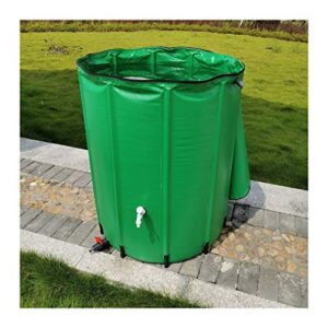 lsxiao collapsible water barrels, raintrap diverter, pvc garden hydroponics stores rainwater with zipped lid and tap for under the roof (color : green, size : 100l/40x78cm)