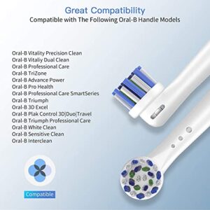 Replacement Toothbrush Heads for Oral B Braun, 8 Pack Professional Electric Toothbrush Heads, Precision Clean Brush Heads Refill Compatible with Oral-B 7000/Pro 1000/9600/ 5000/3000/8000 (8pack)