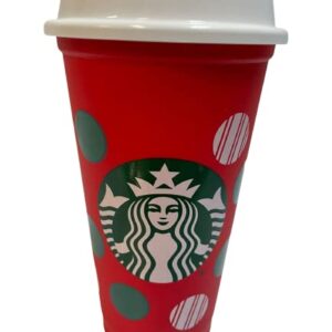 Starbucks Reusable Color Changing 6 Hot Cups - Limited Edition Holiday & Christmas Gift Hot Cups With Lids - 16 Ounces - (Pack of 6)