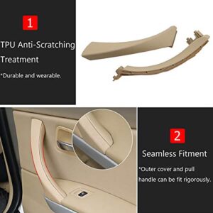 Jaronx for BMW 3 Series E90/E91 Door Handle Replacement Kit,Outer Cover+Door Pull Handle Passenger Door Handle for BMW 316 318 320 323 325 328 330 335 (2004-2011)(Right Side,Pull Handle+Outer Cover)