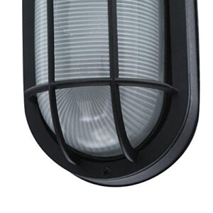 Hampton Bay Black Outdoor LED Wall Lantern