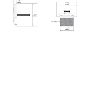 Moen T90331BN Push-N-Lock Tub and Shower Drain Kit with 1.5 Inch Threads, Brushed Nickel