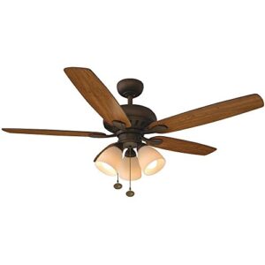 Hampton Bay Rockport 52 in. LED Oil-Rubbed Bronze Ceiling Fan